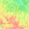 Paranatinga topographic map, elevation, terrain