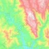 Santa Cruz Itundujia topographic map, elevation, terrain