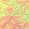 Biru County topographic map, elevation, terrain