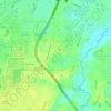 Pondok Jagung Timur topographic map, elevation, terrain
