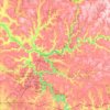 Venango County topographic map, elevation, terrain