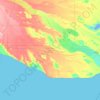 Departamento Adolfo Alsina topographic map, elevation, terrain