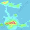 Cunda Adası topographic map, elevation, terrain