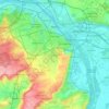 Maguncia topographic map, elevation, terrain