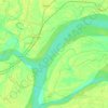 Kursela topographic map, elevation, terrain