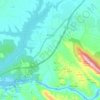 Almaraz topographic map, elevation, terrain