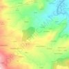 Cercio topographic map, elevation, terrain