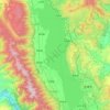洱海 topographic map, elevation, terrain