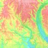 Perdido River topographic map, elevation, terrain