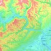 夷陵区 topographic map, elevation, terrain