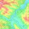Lavardac topographic map, elevation, terrain