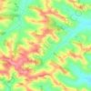 Gaujac topographic map, elevation, terrain