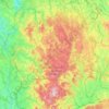 Communauté de communes Morvan Sommets et Grands Lacs topographic map, elevation, terrain
