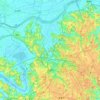 Narita topographic map, elevation, terrain