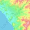 Aucallama topographic map, elevation, terrain