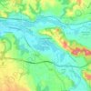 Sorde-l'Abbaye topographic map, elevation, terrain