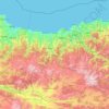 Giresun topographic map, elevation, terrain