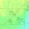 Teulon topographic map, elevation, terrain