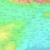 Bengala Occidental topographic map, elevation, terrain