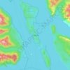 Isla Victoria topographic map, elevation, terrain