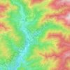 La Bollène-Vésubie topographic map, elevation, terrain