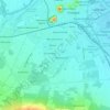 Южен topographic map, elevation, terrain