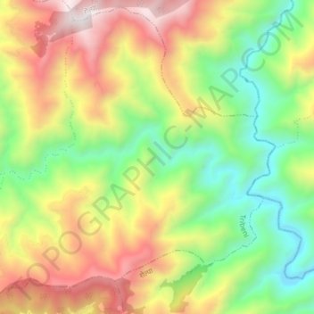 Triveni-01 topographic map, elevation, terrain