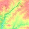 Paymogo topographic map, elevation, terrain