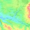 Cachimayo topographic map, elevation, terrain