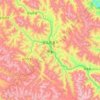 桑多镇 topographic map, elevation, terrain