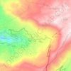 Bcharre topographic map, elevation, terrain
