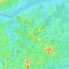 Desengano topographic map, elevation, terrain