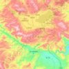通海县 topographic map, elevation, terrain