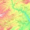 白水县 topographic map, elevation, terrain