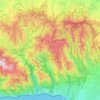 Topanga State Park topographic map, elevation, terrain