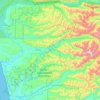 Hoh River topographic map, elevation, terrain