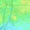 Palmete topographic map, elevation, terrain