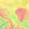 普兰镇 topographic map, elevation, terrain