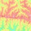 Estrela d'Oeste topographic map, elevation, terrain