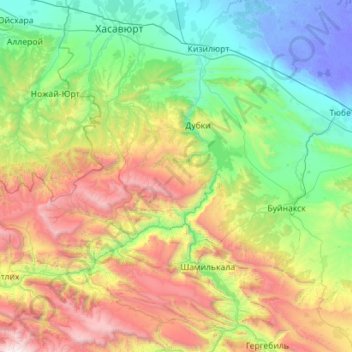 Батлаичский сельсовет topographic map, elevation, terrain