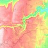 Oribi Gorge Nature Reserve topographic map, elevation, terrain