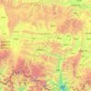 Tingri County topographic map, elevation, terrain