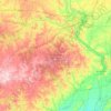 Mark Twain National Forest topographic map, elevation, terrain