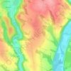 Jivina topographic map, elevation, terrain