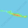 Isla Caballo topographic map, elevation, terrain
