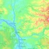 Cowlitz County topographic map, elevation, terrain