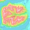Península de Magallanes topographic map, elevation, terrain