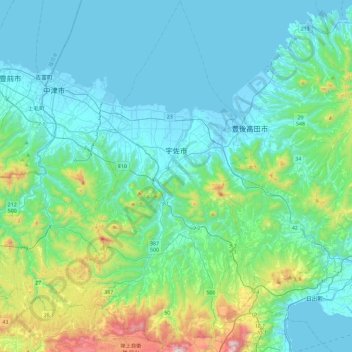 Usa topographic map, elevation, terrain