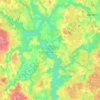 Истринское водохранилище topographic map, elevation, terrain