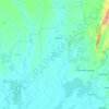 South Barito topographic map, elevation, terrain